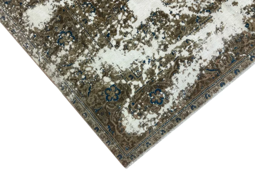 vintage-perserteppich-290-x-186-cm-handgeknupft-aufwendig-aufgearbeitet-1-8 Perserteppich 290 x 186 cm Wolle handgeknüpft