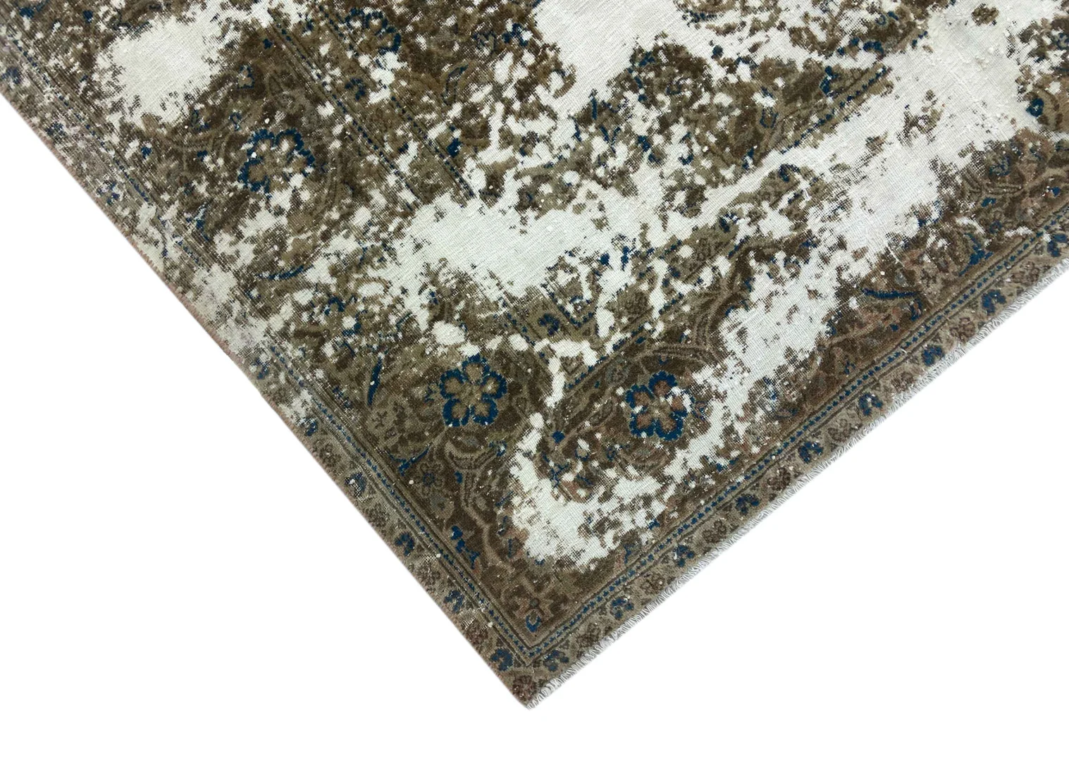 vintage-perserteppich-290-x-186-cm-handgeknupft-aufwendig-aufgearbeitet-1-8 Perserteppich 290 x 186 cm Wolle handgeknüpft