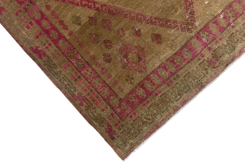 vintage-perserteppich-293-x-159-cm-handgeknupft-aufwendig-aufgearbeitet-1-3 Perserteppich 293 x 159 cm Wolle handgeknüpft