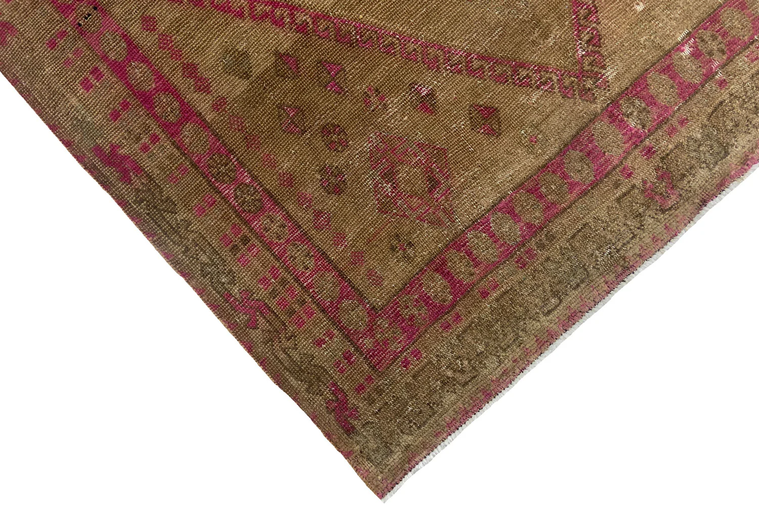 vintage-perserteppich-293-x-159-cm-handgeknupft-aufwendig-aufgearbeitet-1-3 Perserteppich 293 x 159 cm Wolle handgeknüpft