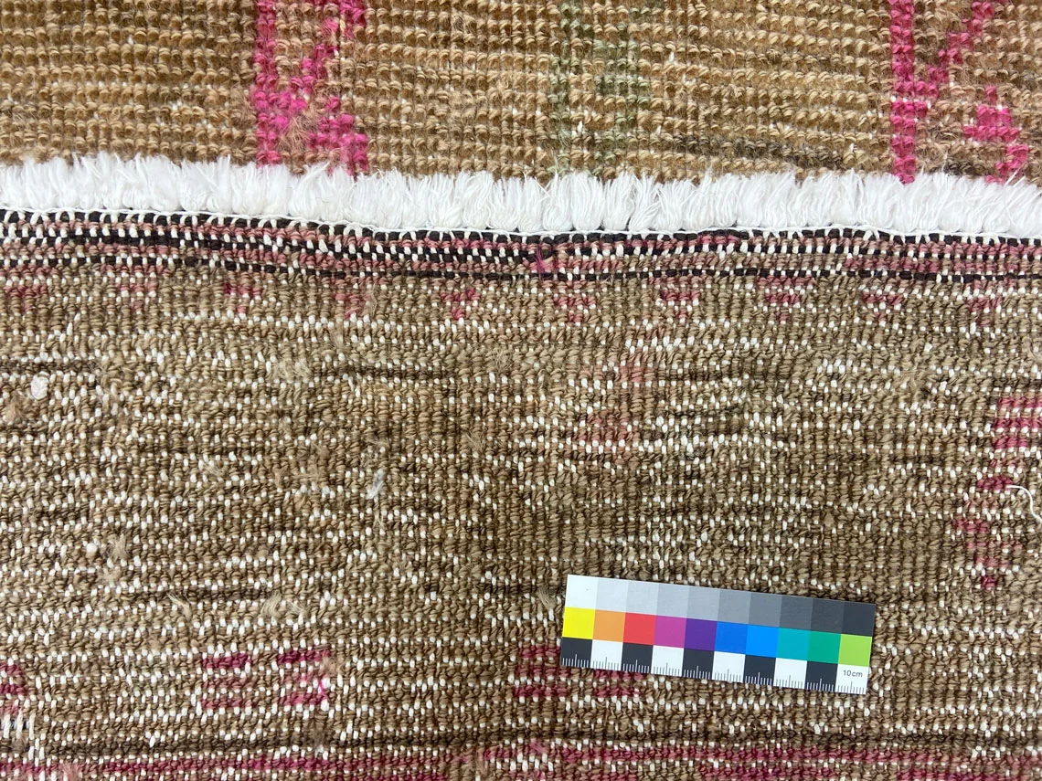 vintage-perserteppich-293-x-159-cm-handgeknupft-aufwendig-aufgearbeitet-1-4 Perserteppich 293 x 159 cm Wolle handgeknüpft
