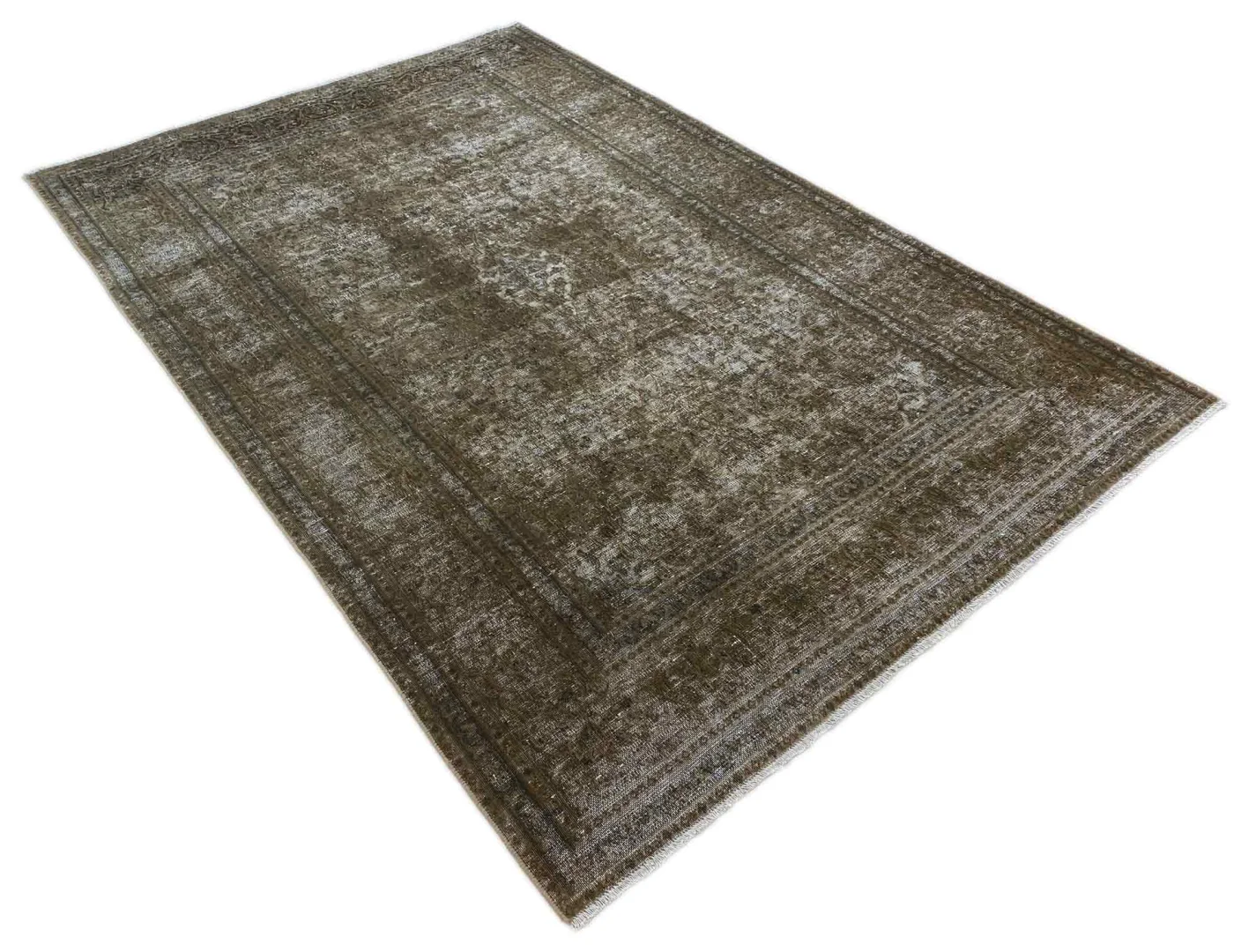 vintage-perserteppich-293-x-191-cm-handgeknupft-aufwendig-aufgearbeitet-1-2 Perserteppich 293 x 191 cm Wolle handgeknüpft