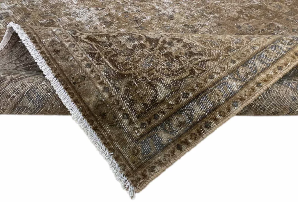 vintage-perserteppich-293-x-191-cm-handgeknupft-aufwendig-aufgearbeitet-1-4 Perserteppich 293 x 191 cm Wolle handgeknüpft