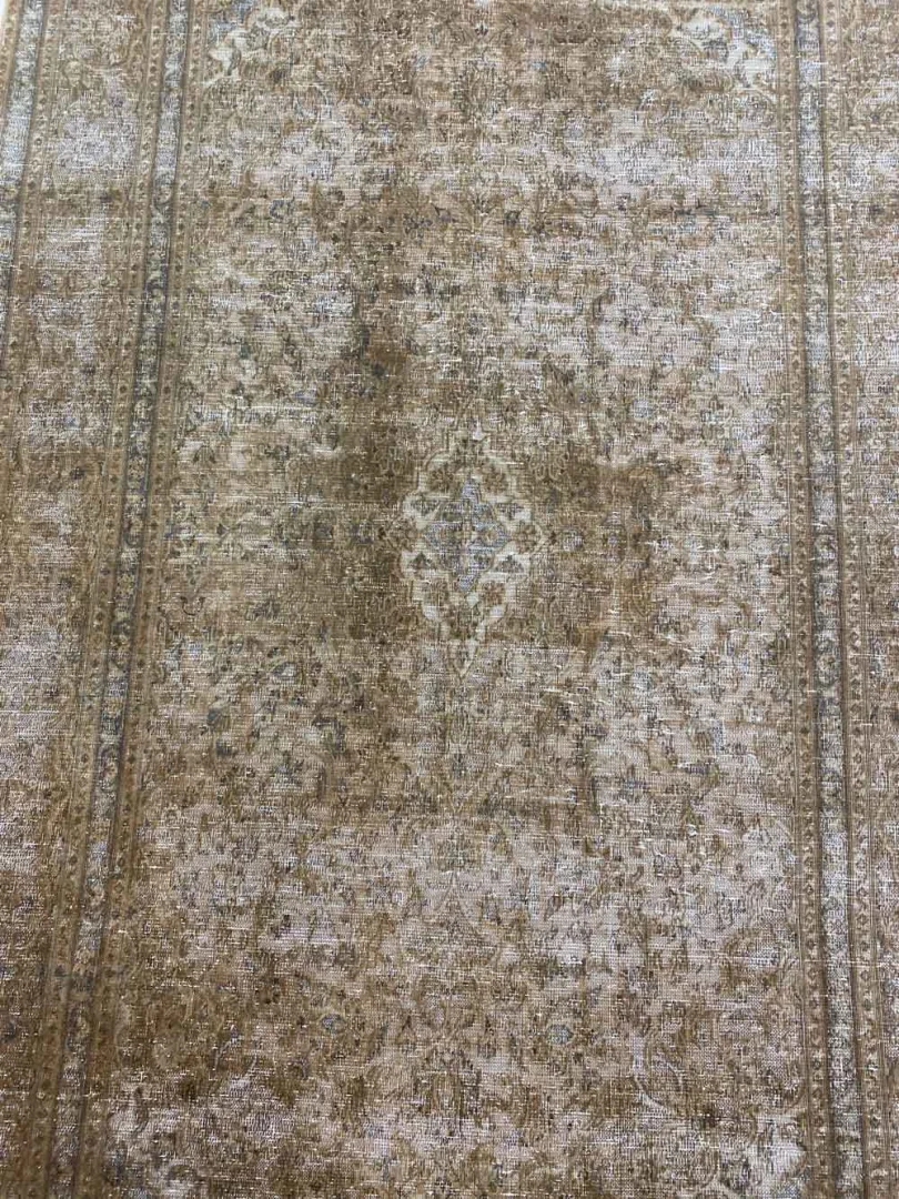 vintage-perserteppich-293-x-191-cm-handgeknupft-aufwendig-aufgearbeitet-1-5 Perserteppich 293 x 191 cm Wolle handgeknüpft