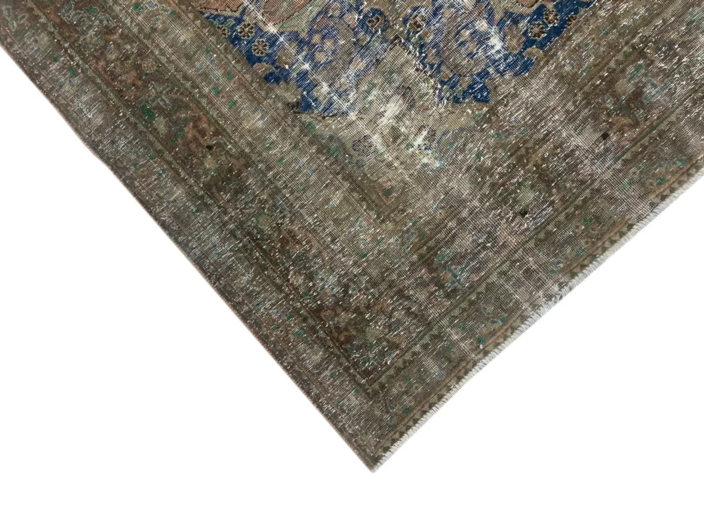 vintage-perserteppich-293-x-195-cm-handgeknupft-aufwendig-aufgearbeitet-1-3 Perserteppich 293 x 195 cm Wolle handgeknüpft