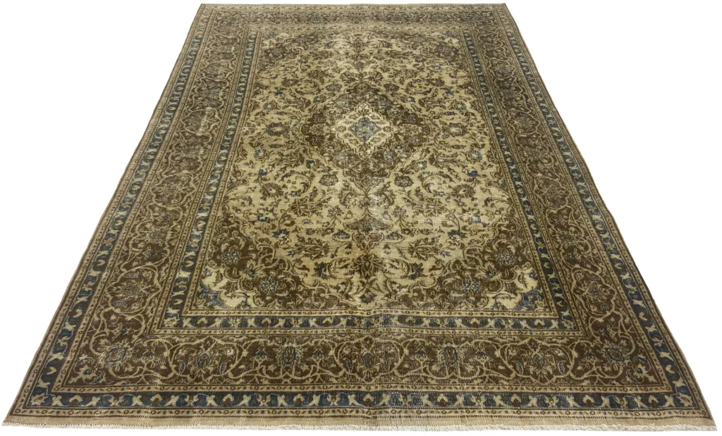 vintage-perserteppich-294-x-205-cm-aufwendig-handgearbeitet-farbiger-flor-1-1 Perserteppich 294 x 205 cm Wolle Handgeknüpft