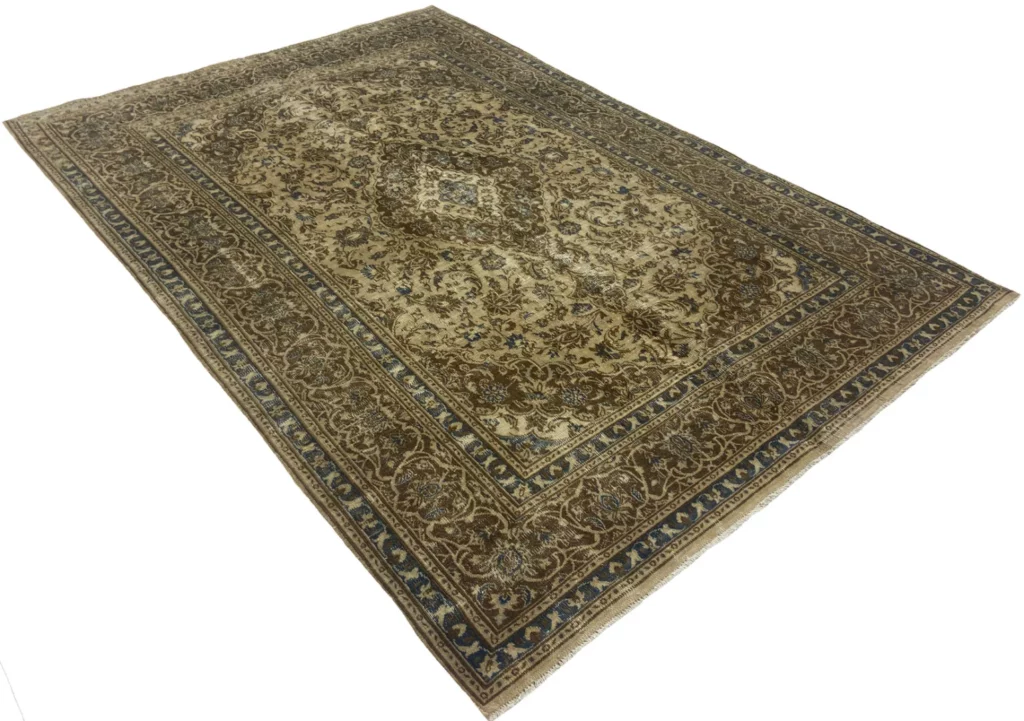 vintage-perserteppich-294-x-205-cm-aufwendig-handgearbeitet-farbiger-flor-1-2 Perserteppich 294 x 205 cm Wolle Handgeknüpft