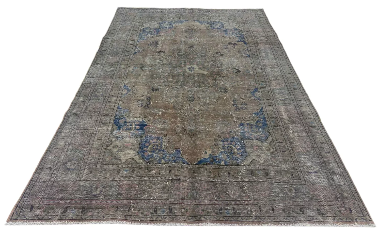 vintage-perserteppich-300-x-195-cm-handgeknupft-aufwendig-aufgearbeitet-1-1 Perserteppich 300 x 195 cm handgeknüpft