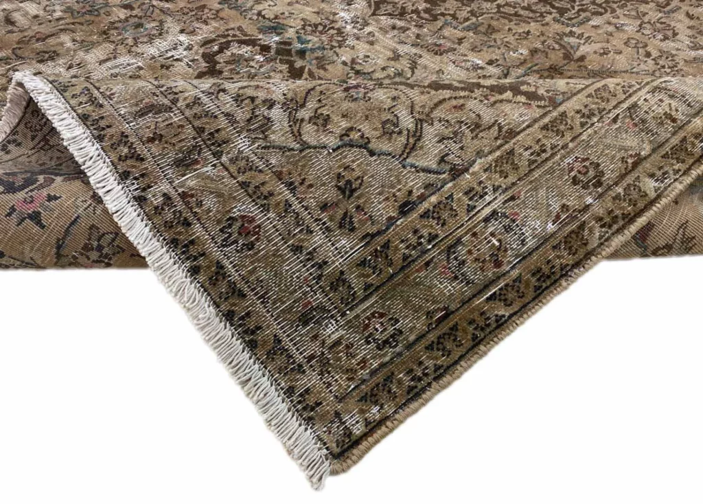 vintage-perserteppich-308-x-218-cm-handgeknupft-farbverlauf-mit-4 Perserteppich 308 x 218 cm Handgeknüpft
