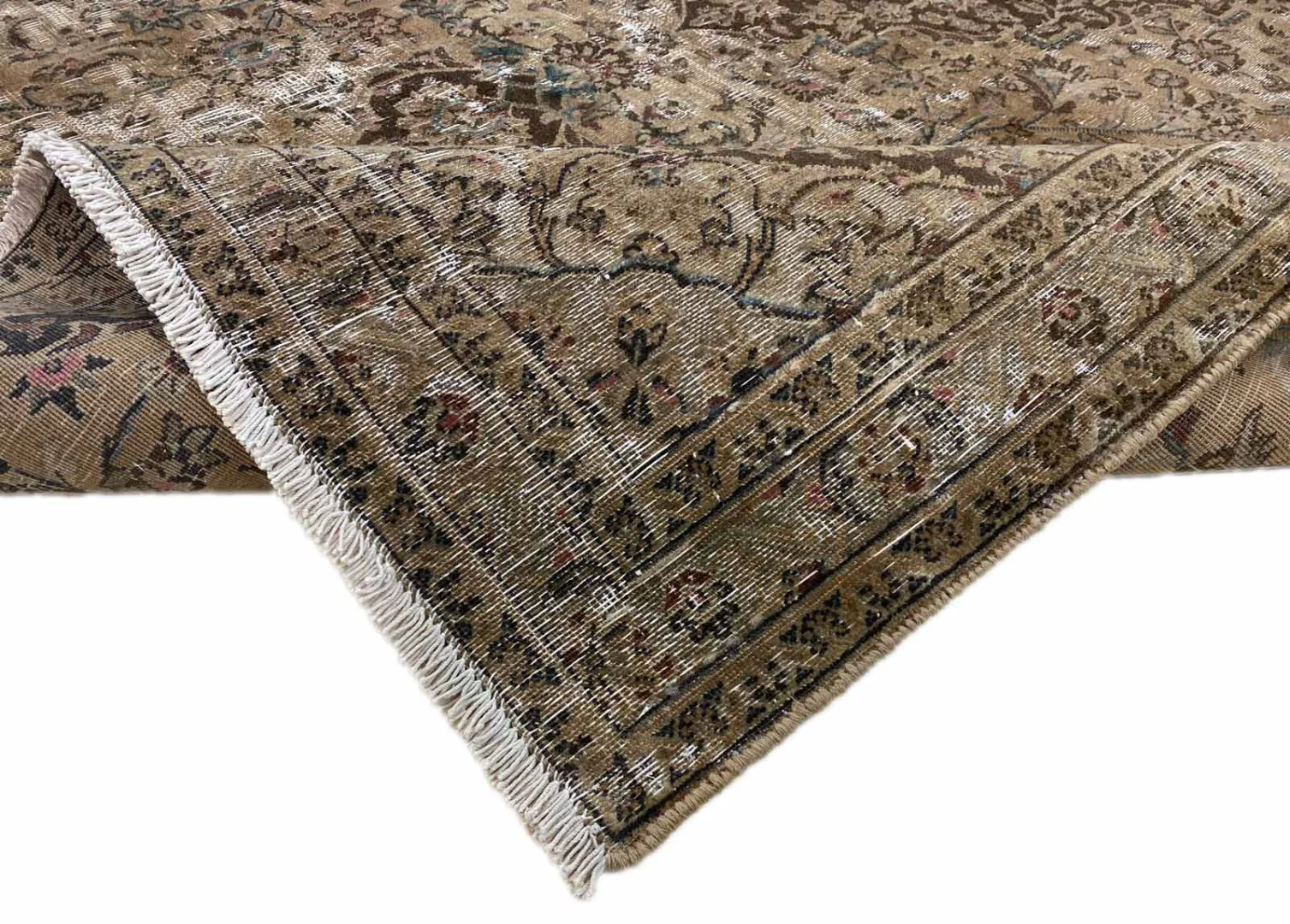 vintage-perserteppich-308-x-218-cm-handgeknupft-farbverlauf-mit-4 Perserteppich 308 x 218 cm Handgeknüpft