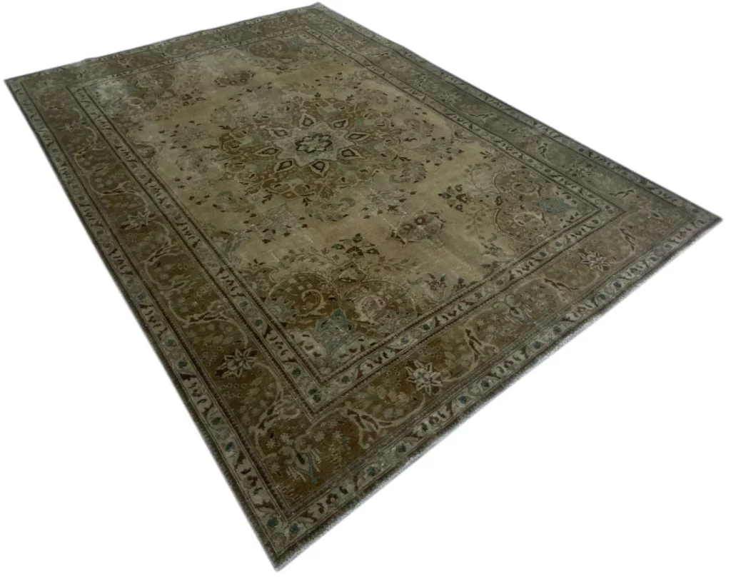 vintage-perserteppich-333-x-240-cm-handgeknupft-aufwendig-aufgearbeitet-2 Perserteppich 333 x 240 cm Wolle handgeknüpft
