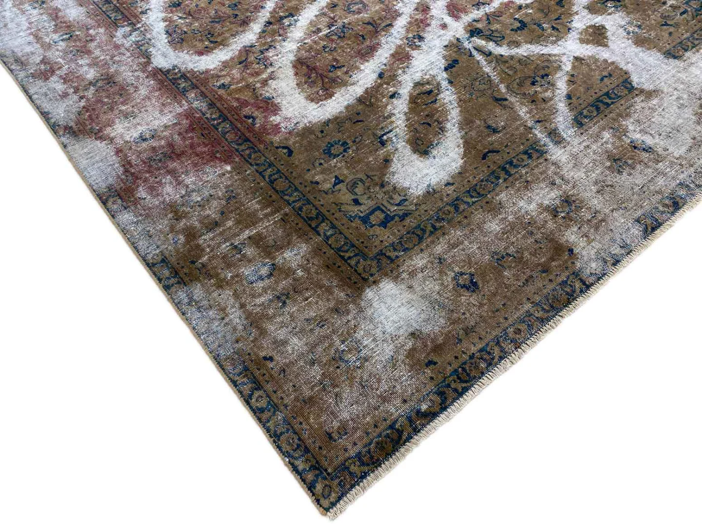 vintage-perserteppich-350-x-240-cm-handgeknupft-aufwendig-aufgearbeitet-1-3 Perserteppich Iran 350 x 240 cm Wolle handgeknüpft