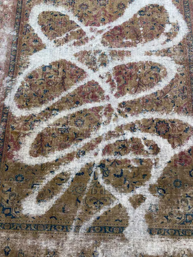 vintage-perserteppich-350-x-240-cm-handgeknupft-aufwendig-aufgearbeitet-1-5 Perserteppich Iran 350 x 240 cm Wolle handgeknüpft