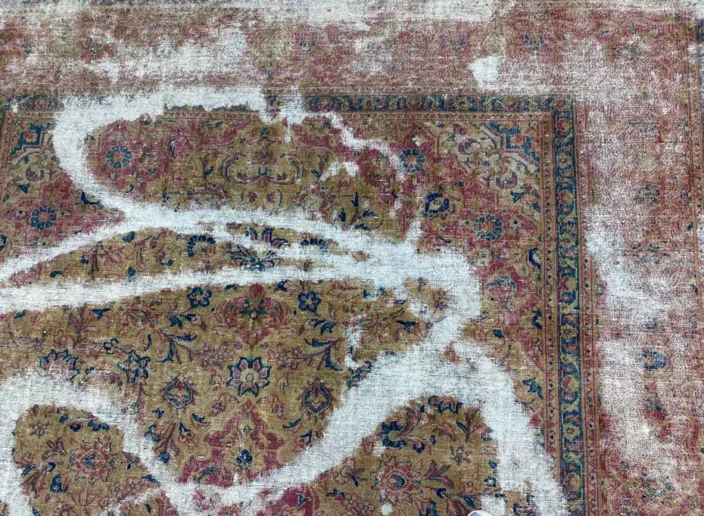 vintage-perserteppich-350-x-240-cm-handgeknupft-aufwendig-aufgearbeitet-1-6 Perserteppich Iran 350 x 240 cm Wolle handgeknüpft