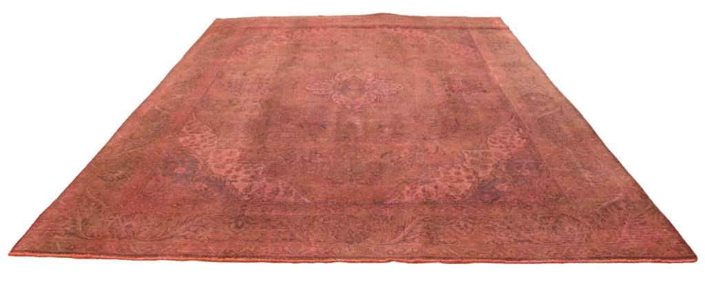 vintage-perserteppich-404-x-282-cm-handgeknupft-farbenfrohe-1 Perserteppich 404 x 282 cm Wolle Handgeknüpft