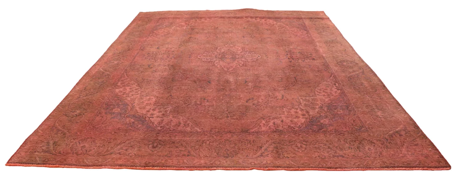 vintage-perserteppich-404-x-282-cm-handgeknupft-farbenfrohe-1 Perserteppich 404 x 282 cm Wolle Handgeknüpft