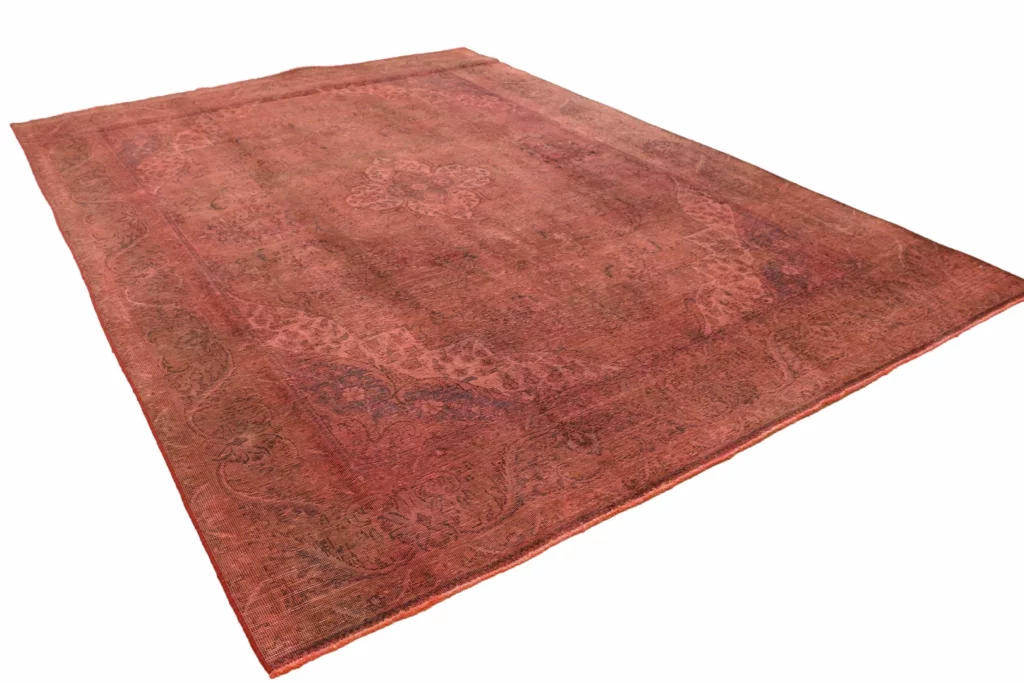 vintage-perserteppich-404-x-282-cm-handgeknupft-farbenfrohe-2 Perserteppich 404 x 282 cm Wolle Handgeknüpft