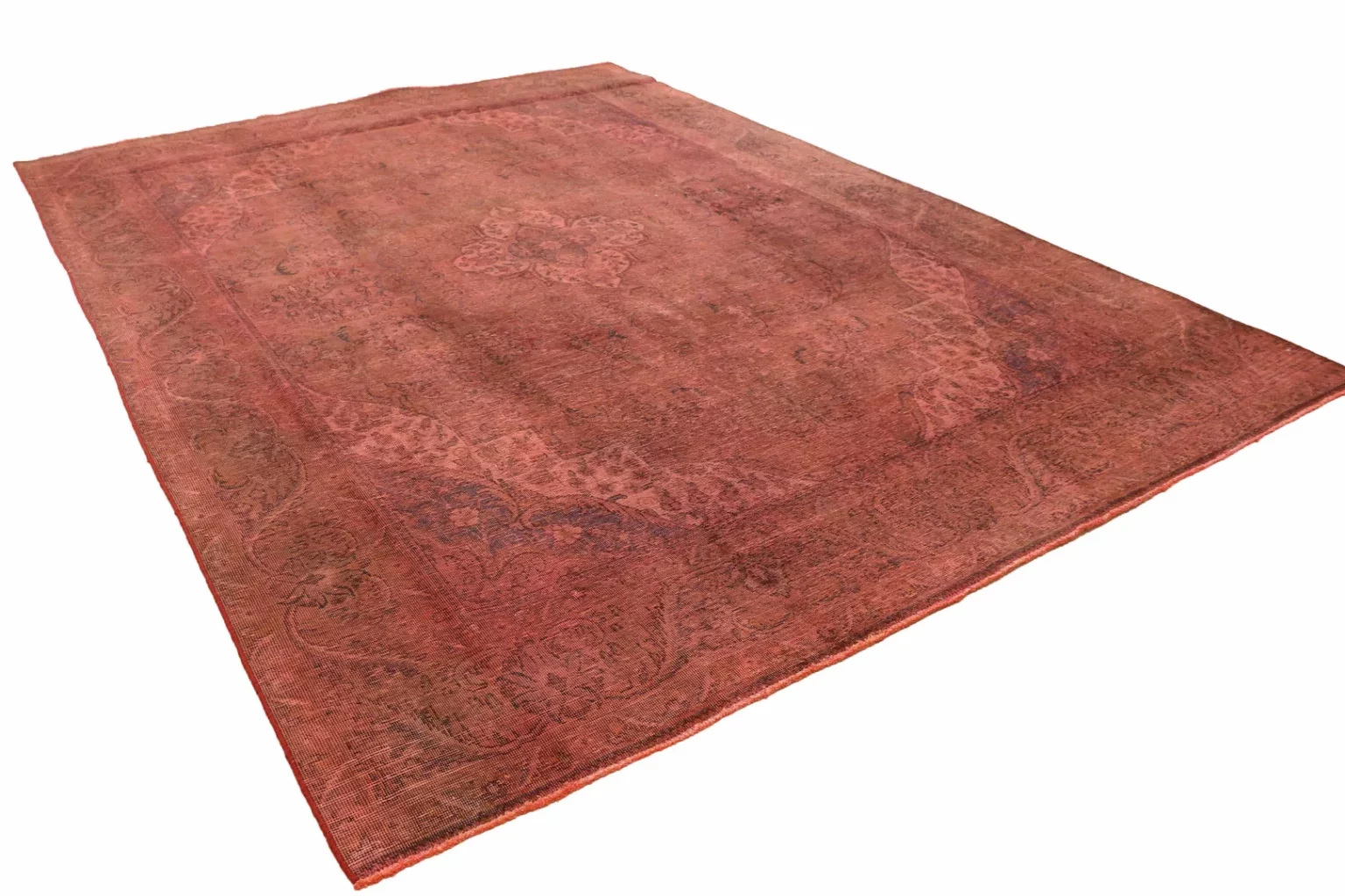 vintage-perserteppich-404-x-282-cm-handgeknupft-farbenfrohe-2 Perserteppich 404 x 282 cm Wolle Handgeknüpft