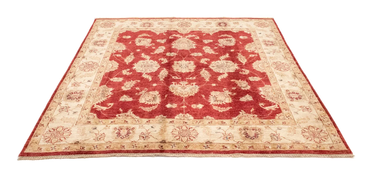 ziegler-teppich-186-x-185-cm-200000-knoten-m-steinwasche-fur-einen-1 Orientteppich Ziegler 186 x 185 cm Wolle handgeknüpft