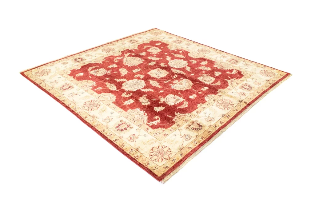 ziegler-teppich-186-x-185-cm-200000-knoten-m-steinwasche-fur-einen-3 Orientteppich Ziegler 186 x 185 cm Wolle handgeknüpft