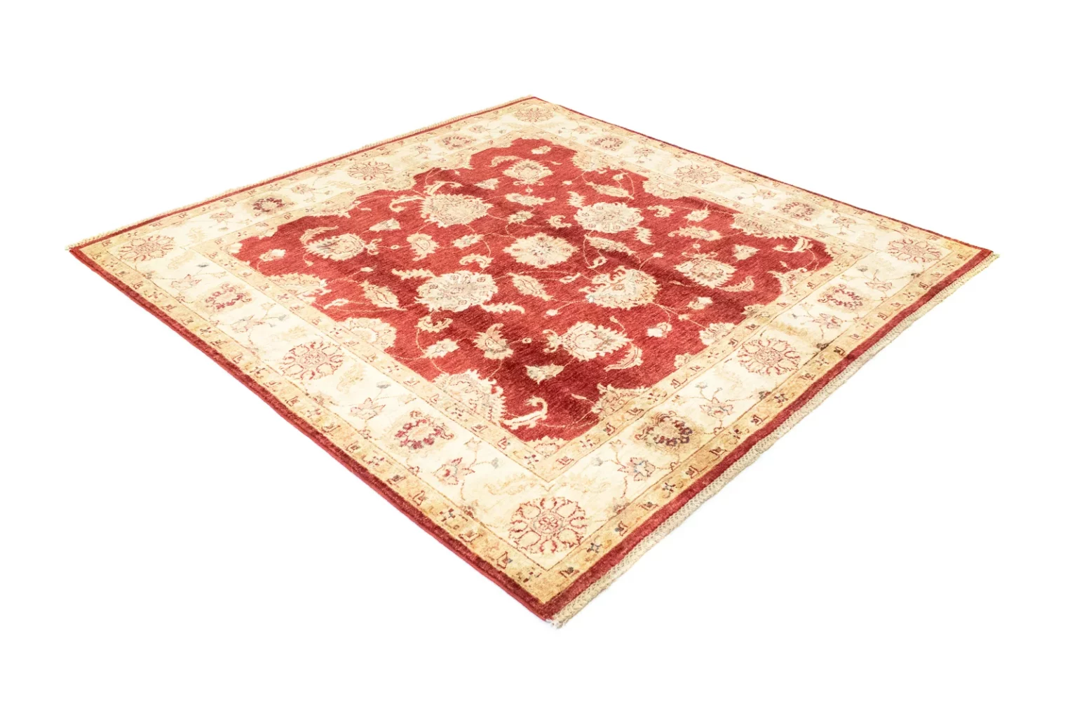 ziegler-teppich-186-x-185-cm-200000-knoten-m-steinwasche-fur-einen-3 Orientteppich Ziegler 186 x 185 cm Wolle handgeknüpft