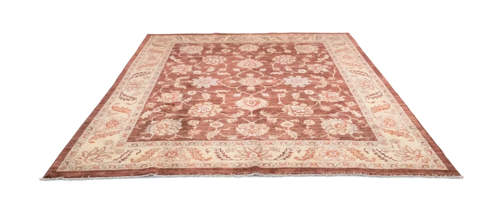 ziegler-perserteppich-290-x-249-cm-ca-200000-knoten-m-steinwasche-fur-1 Orientteppich Ziegler 290 x 249 cm Wolle handgeknüpft