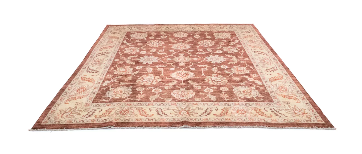 ziegler-perserteppich-290-x-249-cm-ca-200000-knoten-m-steinwasche-fur-1 Orientteppich Ziegler 290 x 249 cm Wolle handgeknüpft