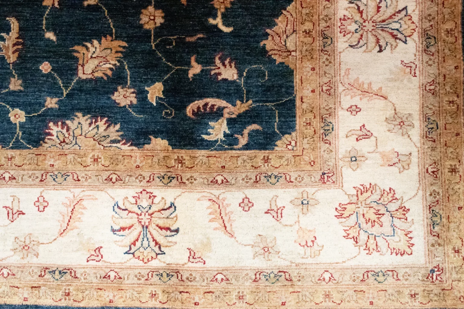 Orientteppich Farahan 309 x 248 cm Wolle handgeknüpft