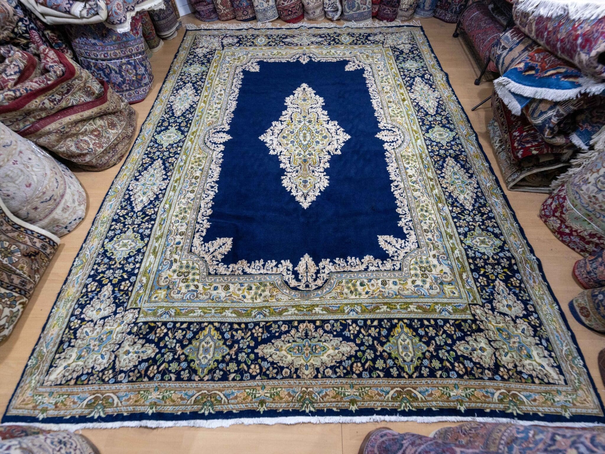 Perserteppich Kirman 350x250cm Wolle handgeknüpft