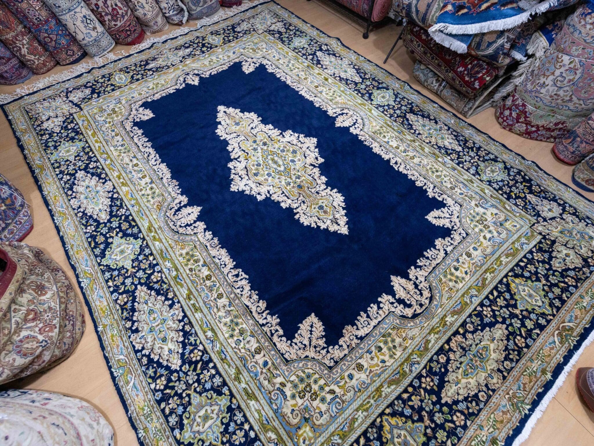 Perserteppich Kirman 350x250cm Wolle handgeknüpft