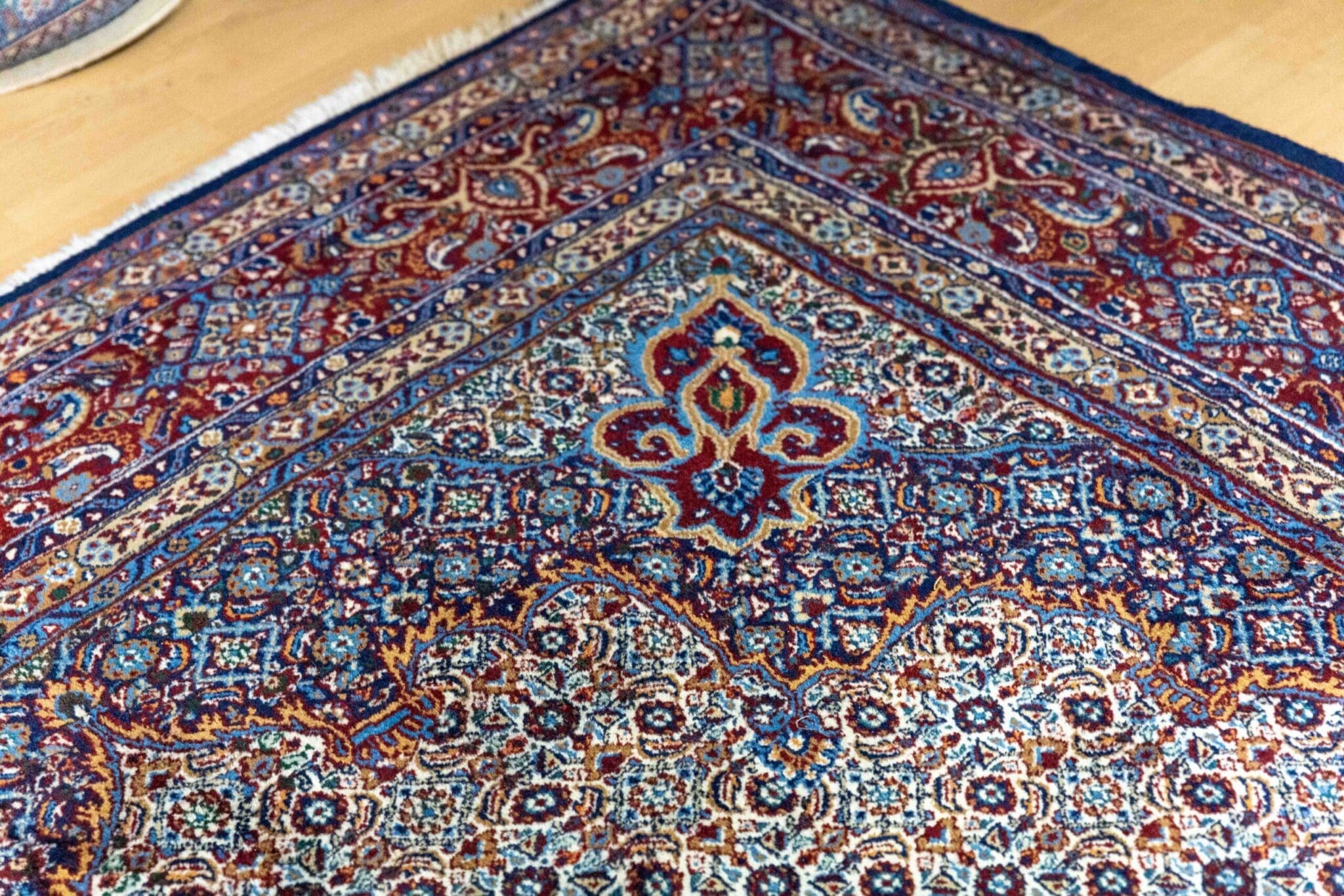 Perserteppich Moud 300 x 205 cm Wolle Seide handgeknüpft