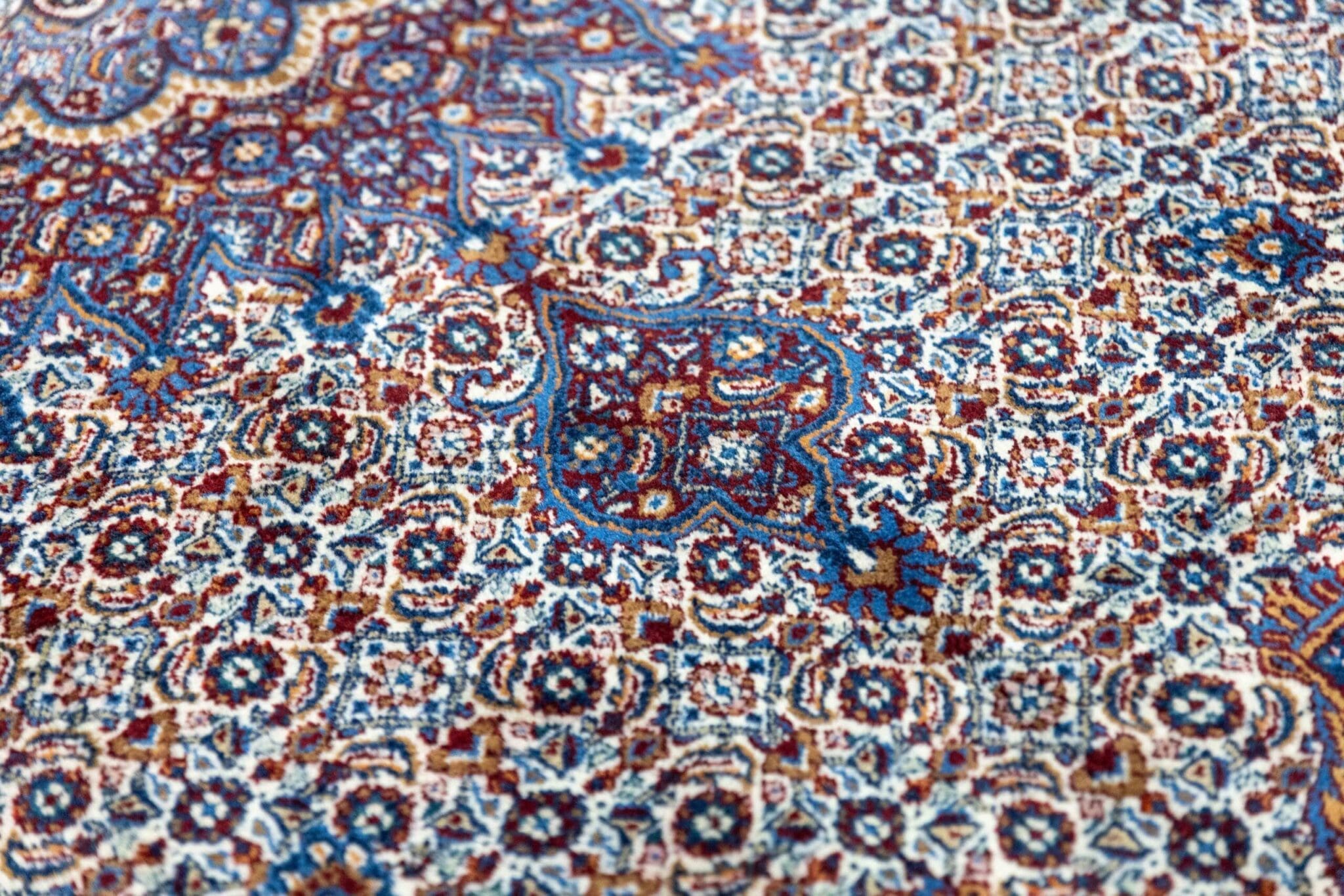 Perserteppich Moud 300 x 205 cm Wolle Seide handgeknüpft