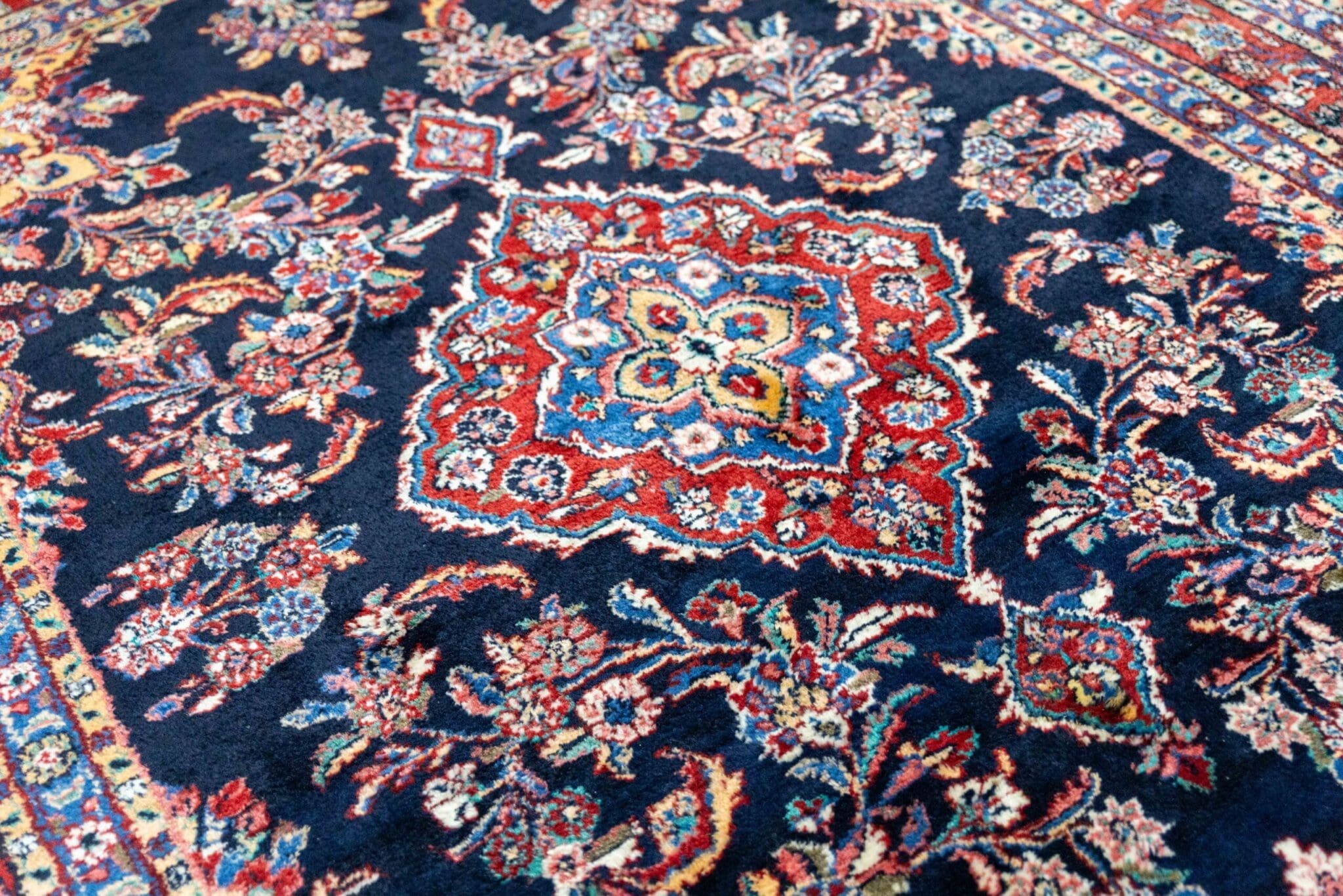 Perserteppich Hamedan 302 x 207 cm Wolle handgeknüpft