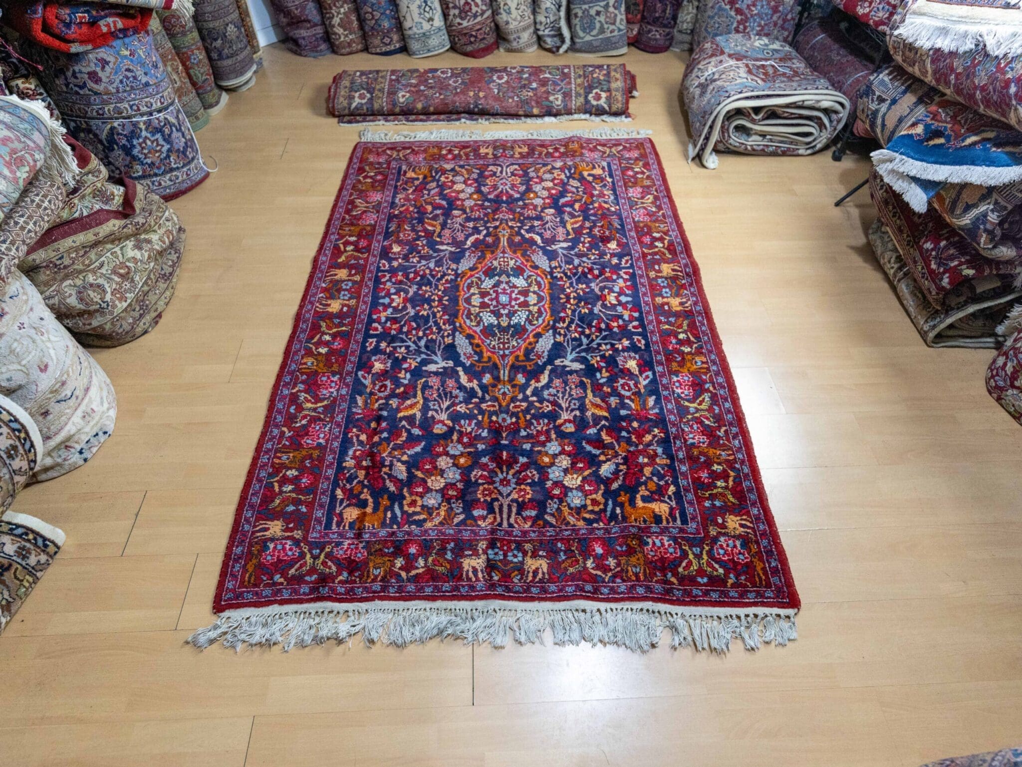 Perserteppich Farmahin 223x145cm Wolle handgeknüpft