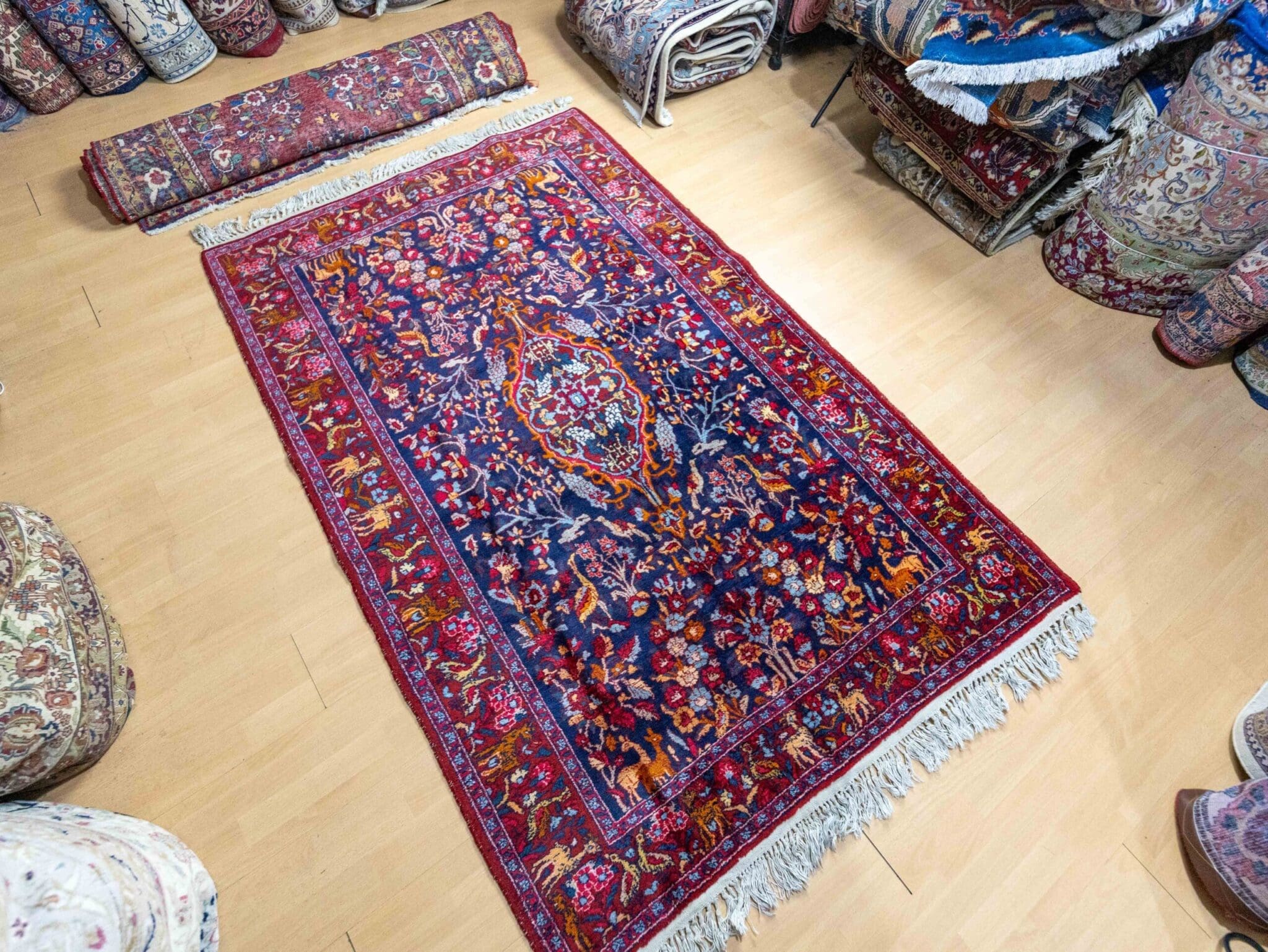 Perserteppich Farmahin 223x145cm Wolle handgeknüpft