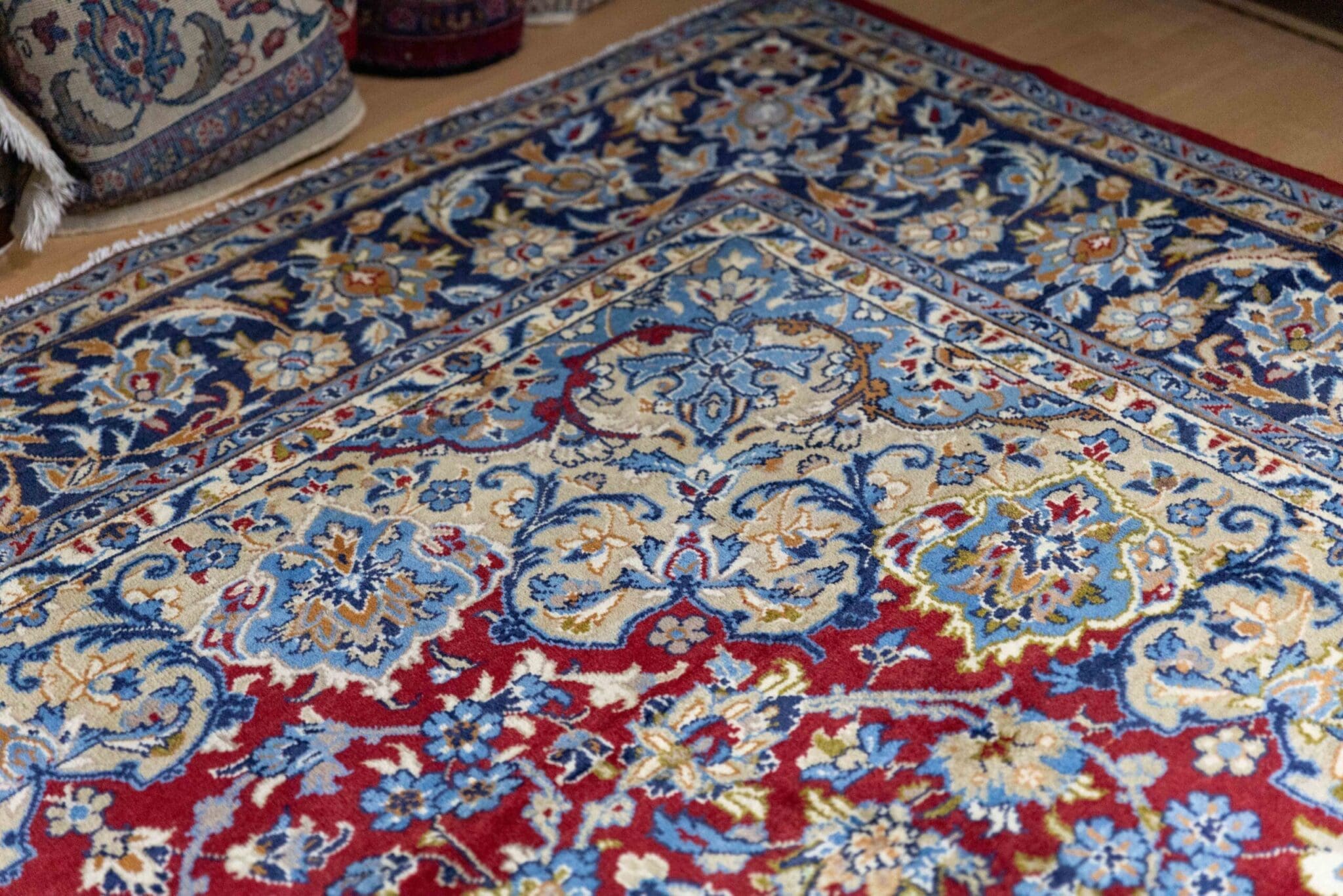 Perserteppich Kashan 353 x 263 cm Wolle handgeknüpft