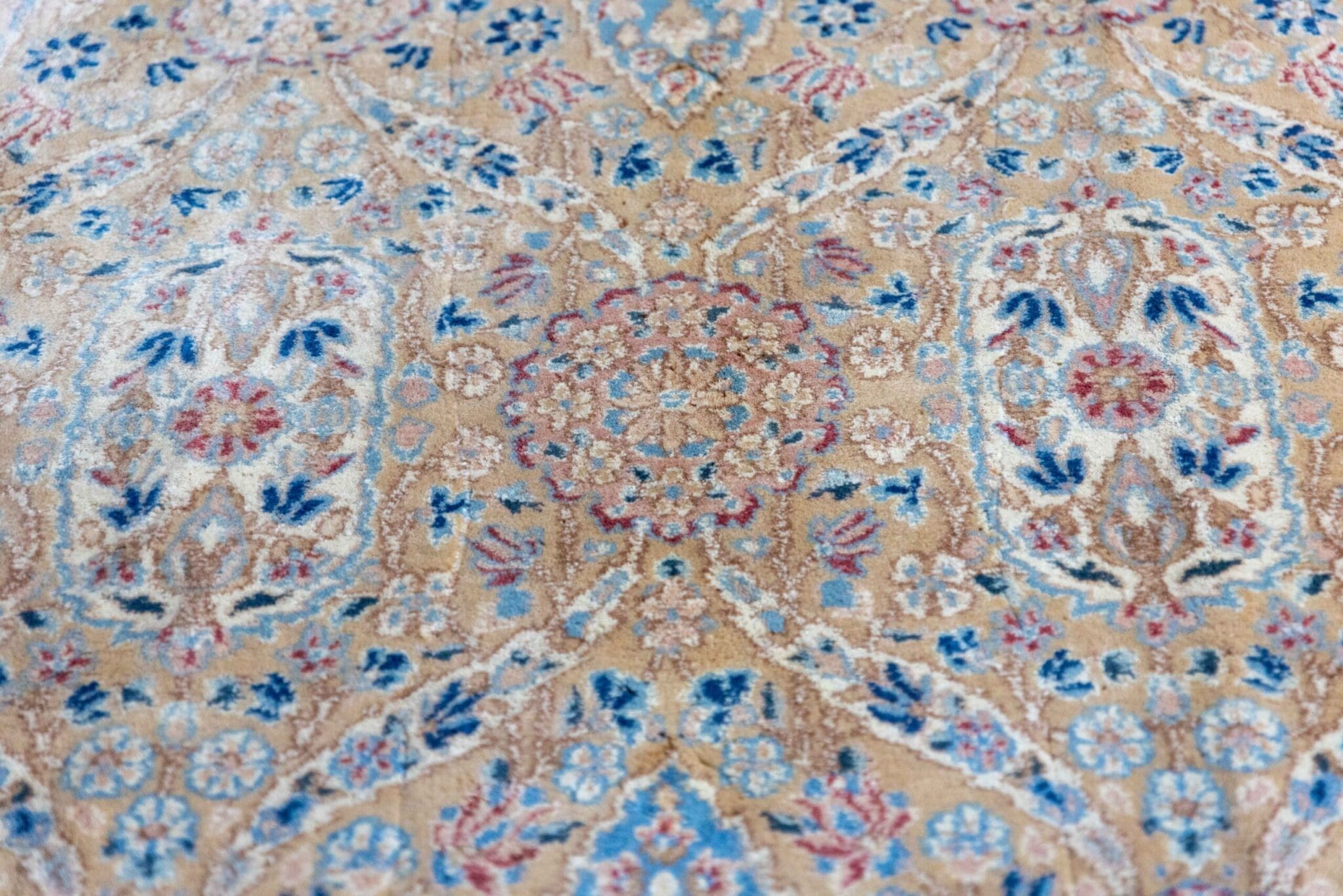 Perserteppich Kerman 238x164cm Schurwolle handgeknüpft