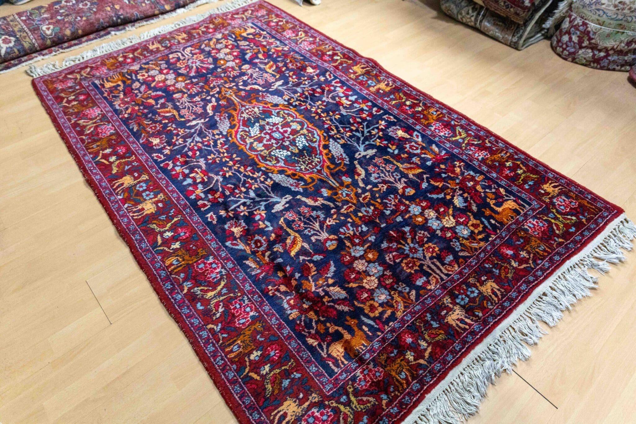 Perserteppich Farmahin 223x145cm Wolle handgeknüpft