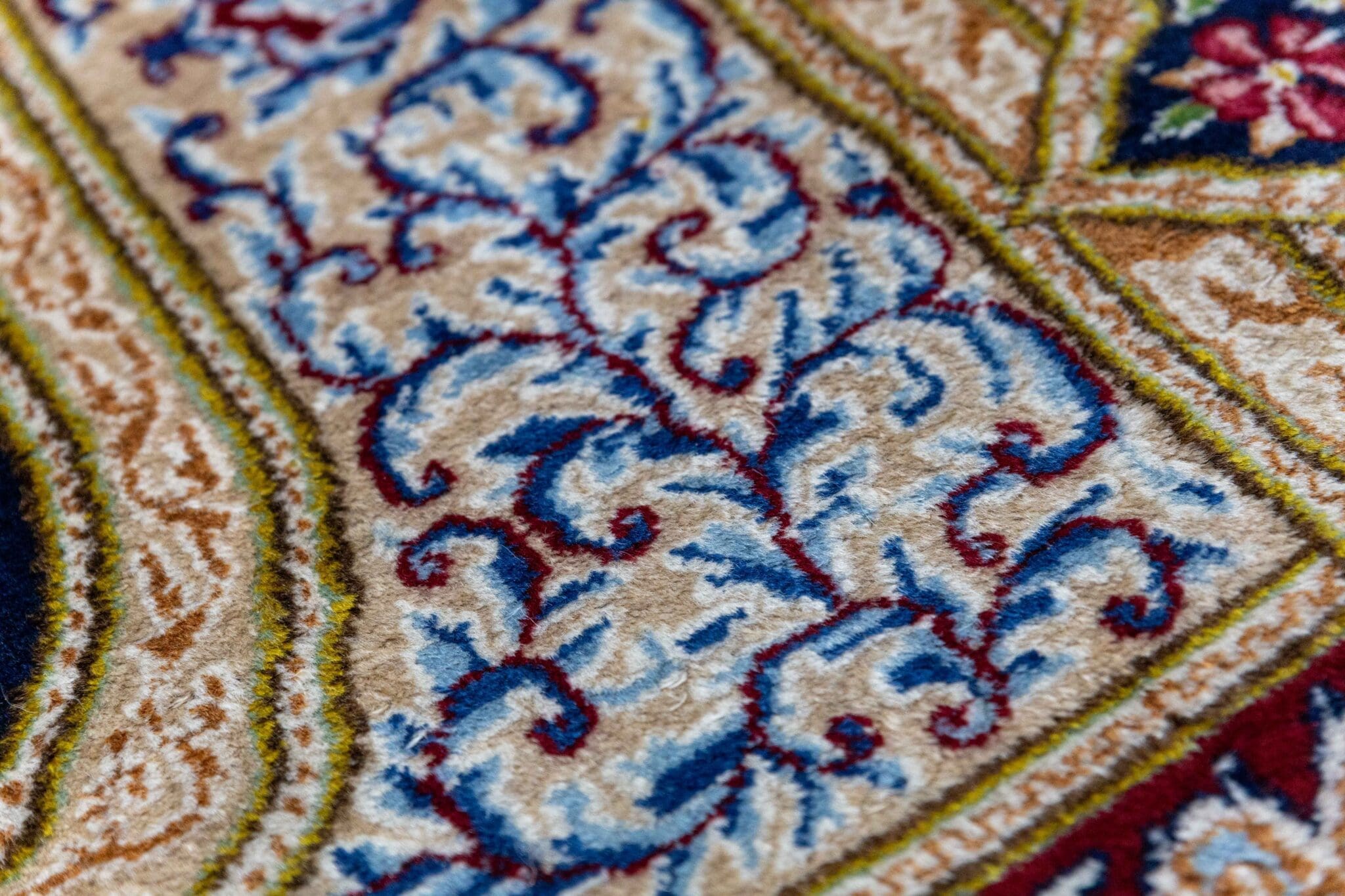 Perserteppich Kirman 349 x 249 cm Wolle handgeknüpft