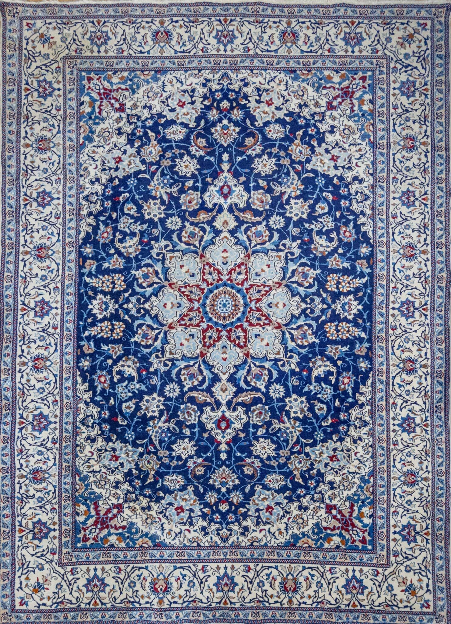 Perserteppich Nain 354x243 cm Wolle handgeknüpft