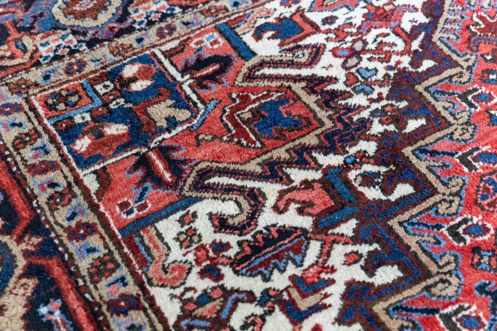 Perserteppich Heriz 301x216 cm Wolle handgeknüpft