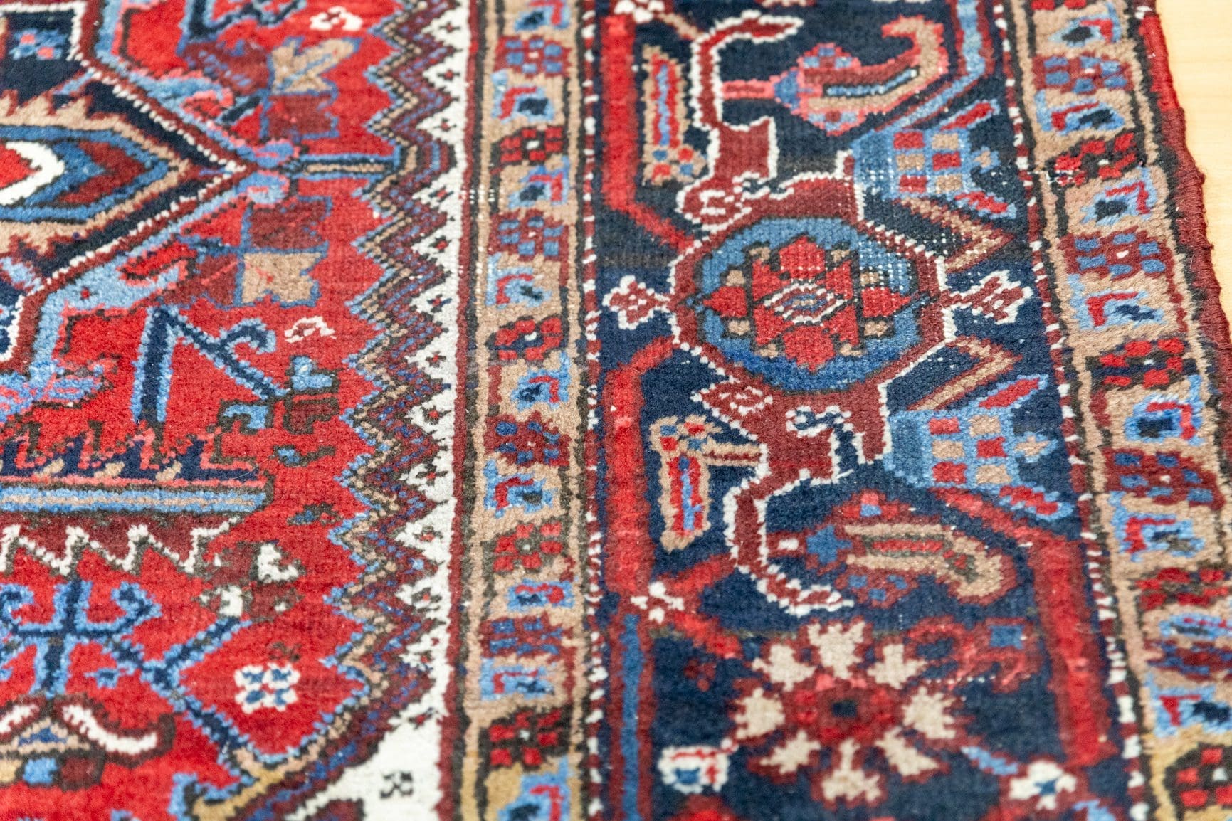 Perserteppich Heriz 301x216 cm Wolle handgeknüpft