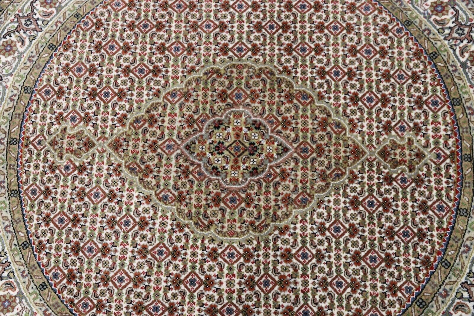 wunderschoner-orientteppich-super-tabriz-150-x-150-cm-ca-300000 Orientteppich Täbriz 150 x 150 cm Wolle handgeknüpft