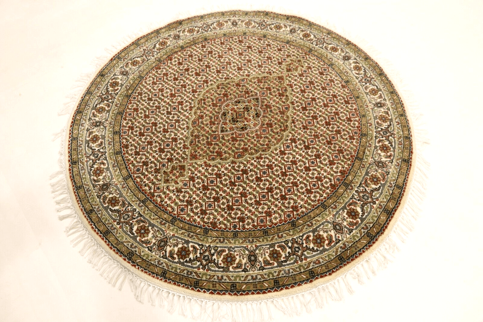 wunderschoner-orientteppich-super-tabriz-150-x-150-cm-ca-300000-2 Orientteppich Täbriz 150 x 150 cm Wolle handgeknüpft
