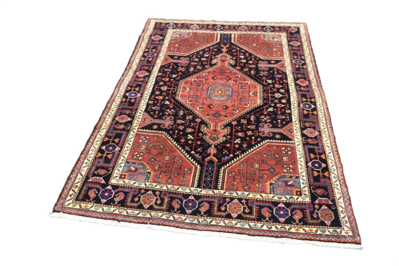 Perserteppich Tuyserkan 205 x 140 cm Schurwolle handgeknüpft