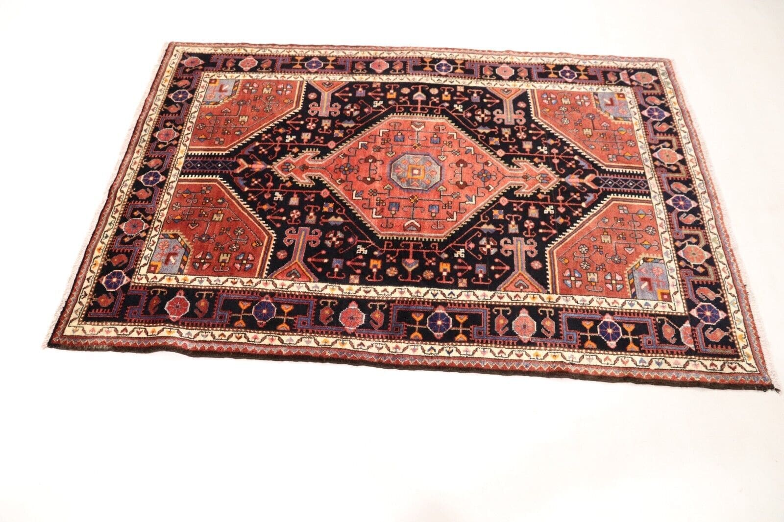 Perserteppich Tuyserkan 205 x 140 cm Schurwolle handgeknüpft