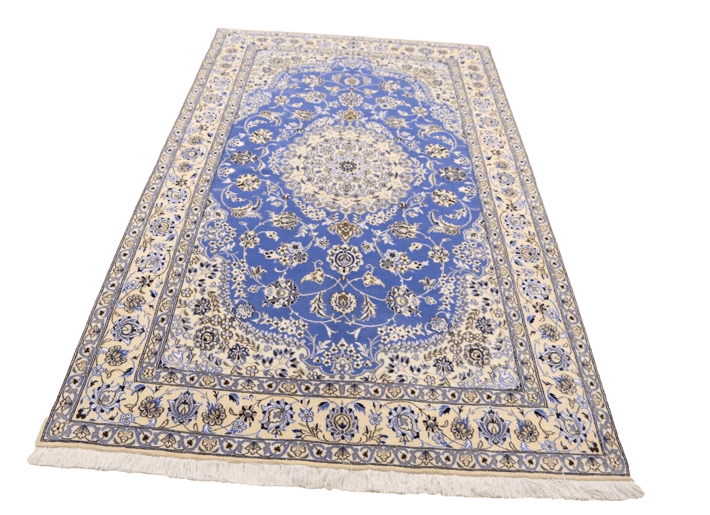 Perserteppich Nain 249 x 157 cm Schurwolle handgeknüpft