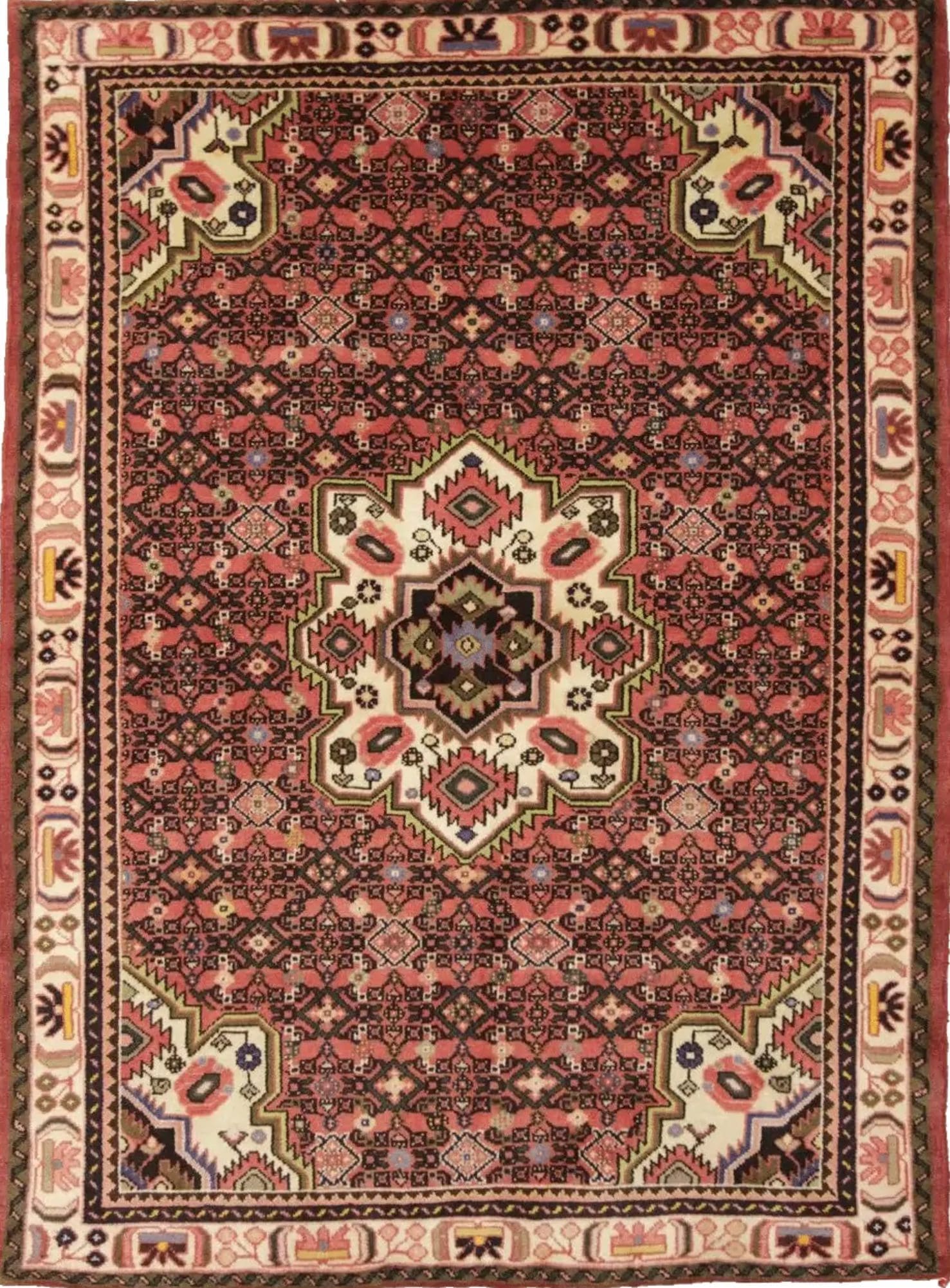 Perserteppich Hamadan 200 x 145 cm Wolle handgeknüpft