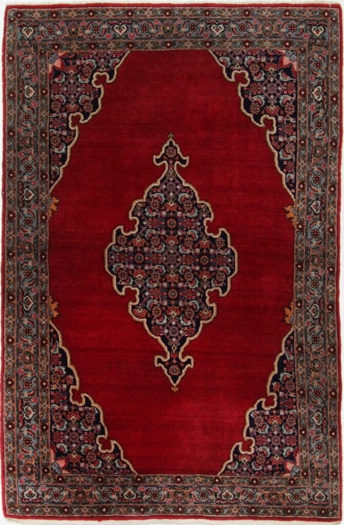 Perserteppich 184 x 122 cm Wolle handgeknüpft