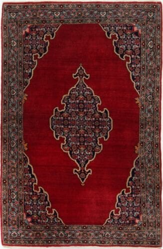 Perserteppich 184 x 122 cm Wolle handgeknüpft